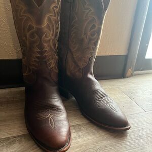Tony Lama Brown Men's Western Cowboy Boots Rick grimes alternative boots